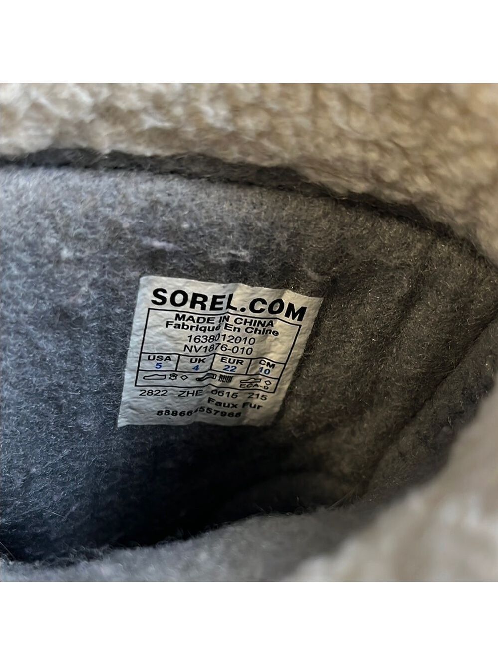 Sorel Toddler Black Fur Lined Winter Boots - Picture 4 of 4